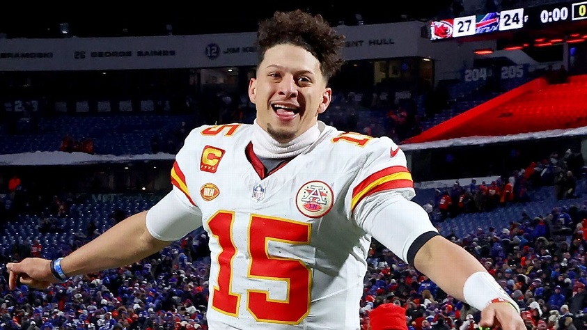 Patrick Mahomes vinner karriärens första slutspelsseger